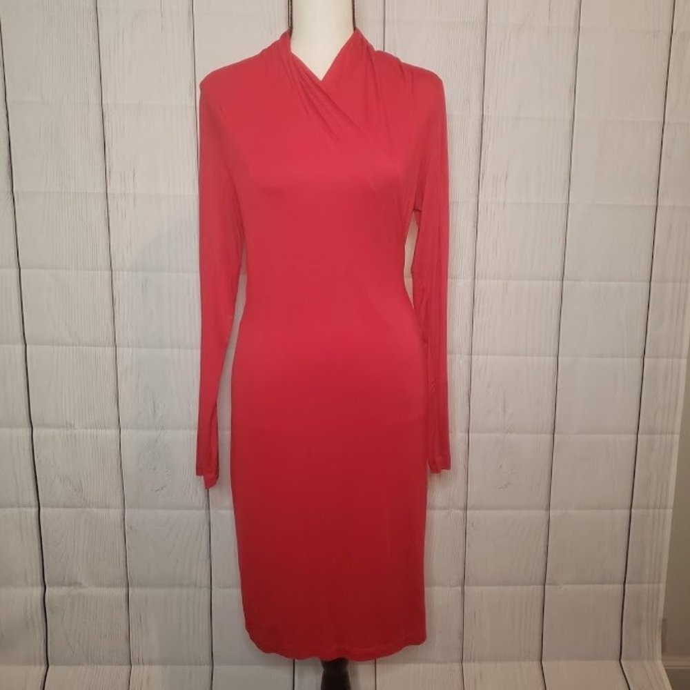 👗IMAN 👗Long Sleeve Red Dress